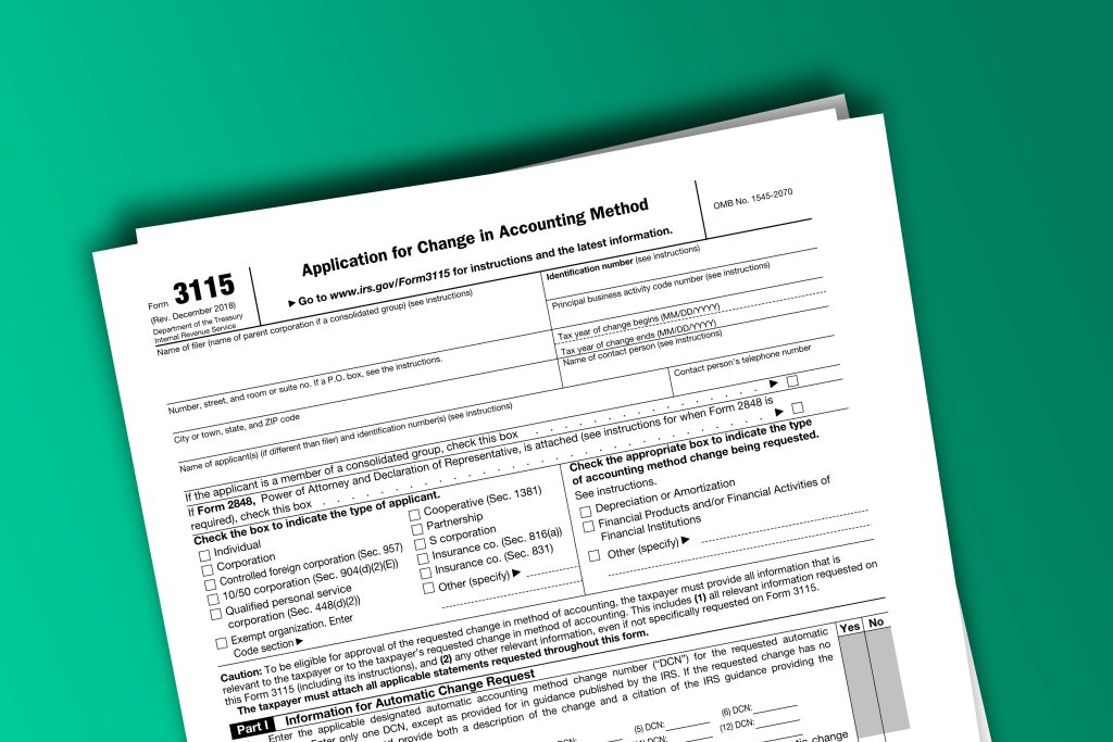 IRS Form 3115 for Cost Segregation Studies